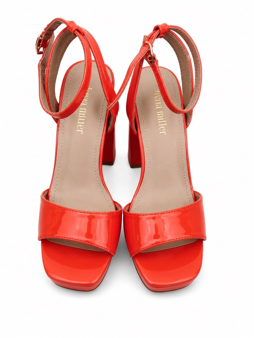 Livia Miller Orange Platform Heels
